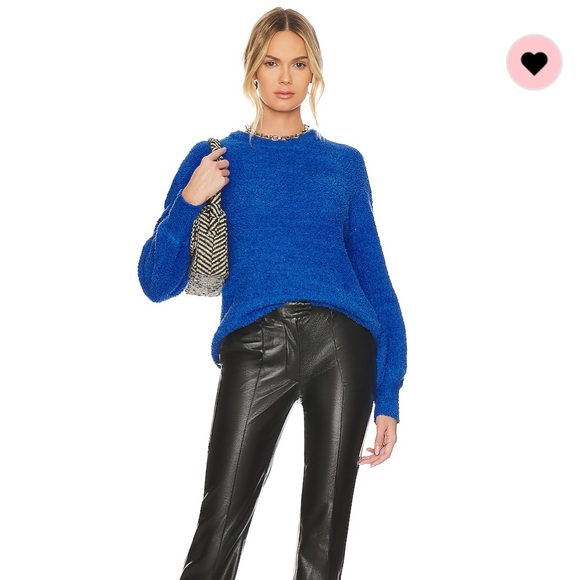 Plush Volume Sleeve Sweater Sanctuary Galactic Blue from revolve - Picture 4 of 4